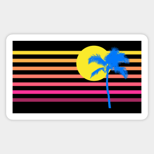 Perfect Beach Neon Vaporwave Sticker